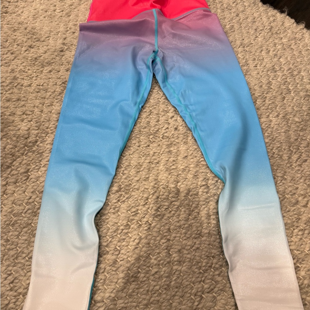 ZYIA Kids Ombre Leggings - Pink and Blue
